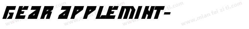 Gear Applemint字体转换